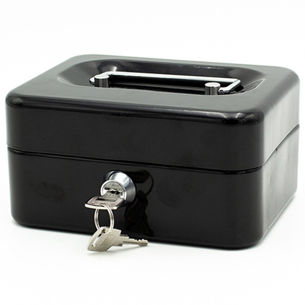 Cash Tin With Lock Keys - Small Image 3