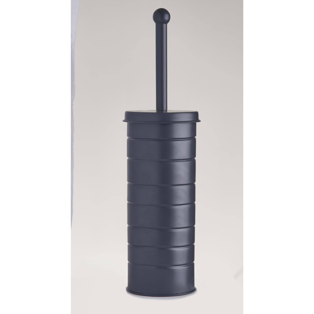 OurHouse Grey Toilet Brush and Bin Image 4