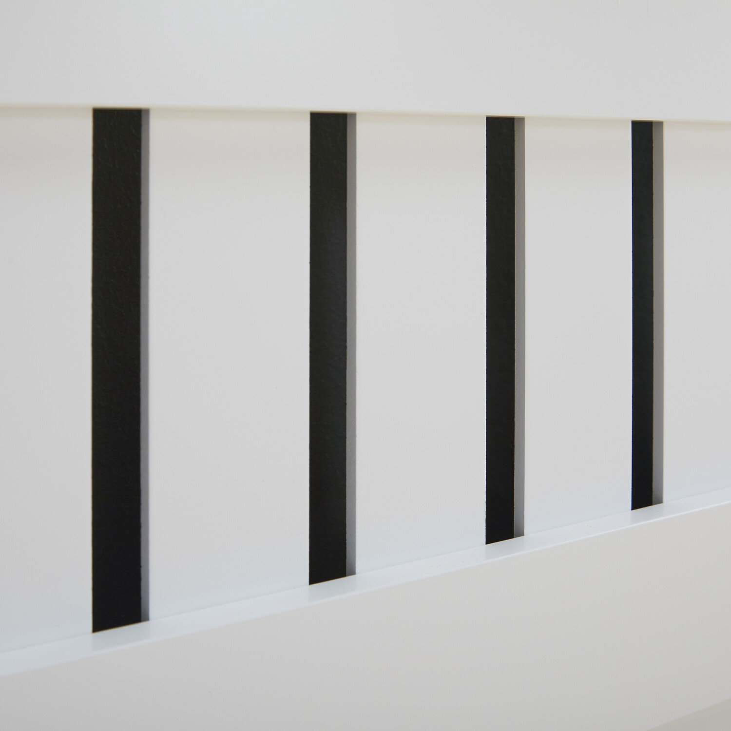 Shaker Style Radiator Cabinet White Mini Image 6