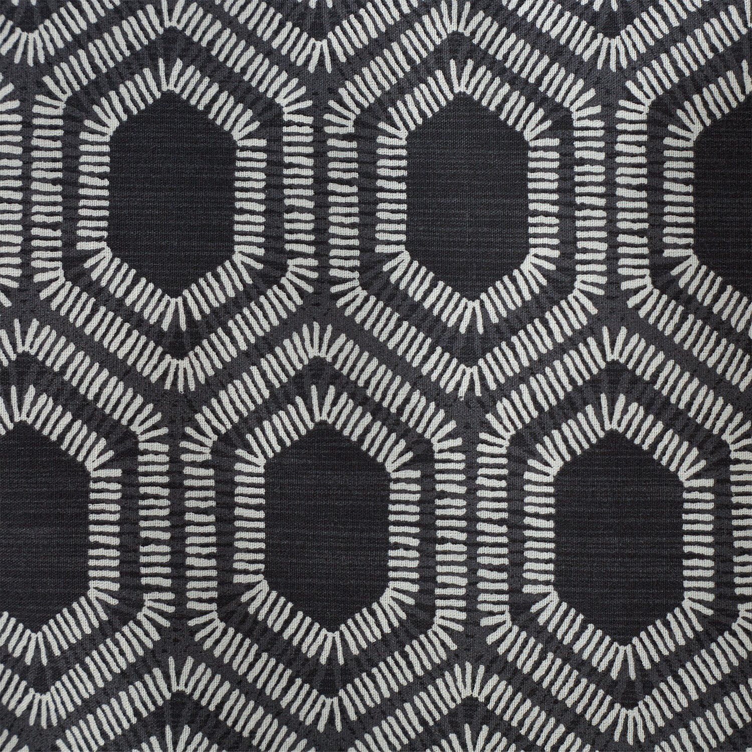 Divante Iona Geo Duvet Cover and Pillowcase Set - Black / King Image 3