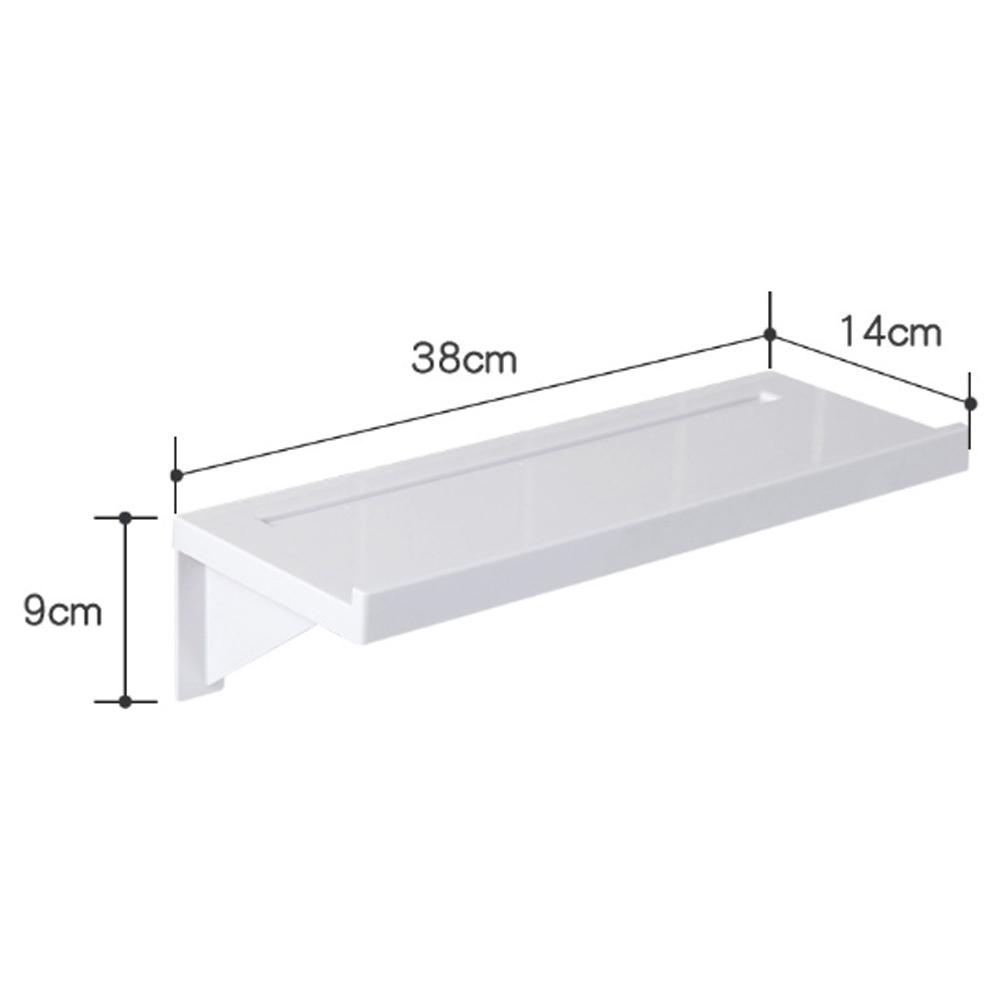 Living and Home White Self Adhesive Bathroom Floating Shelf Image 7