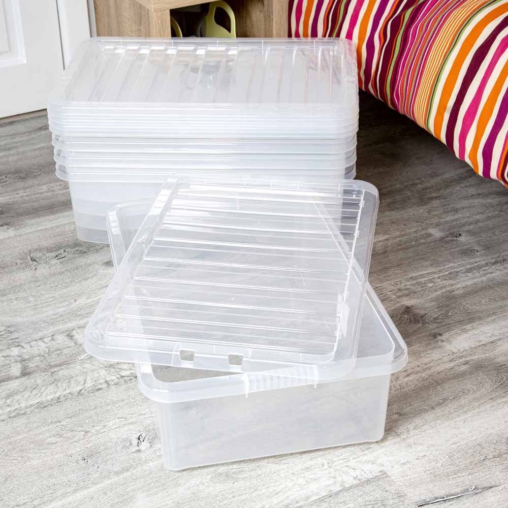 Wham 32L Crystal Storage Box with Lid 5 Pack Image 6