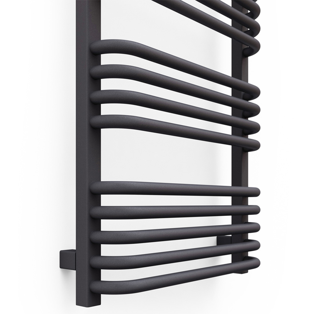 Terma Alex Modern Grey Heated Towel Rail 760 x 500mm Image 5