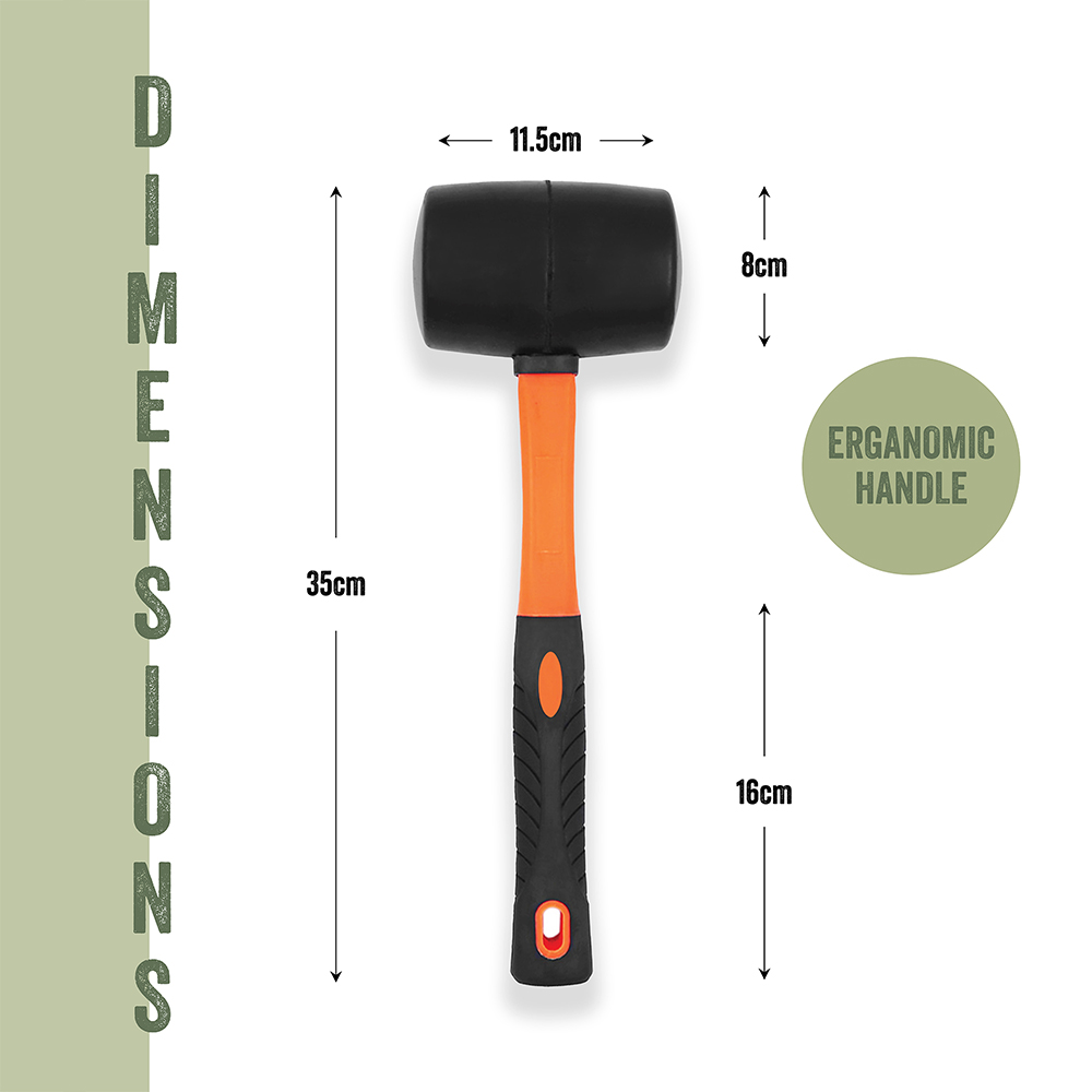 Milestone Camping Rubber Mallet 907g Image 8