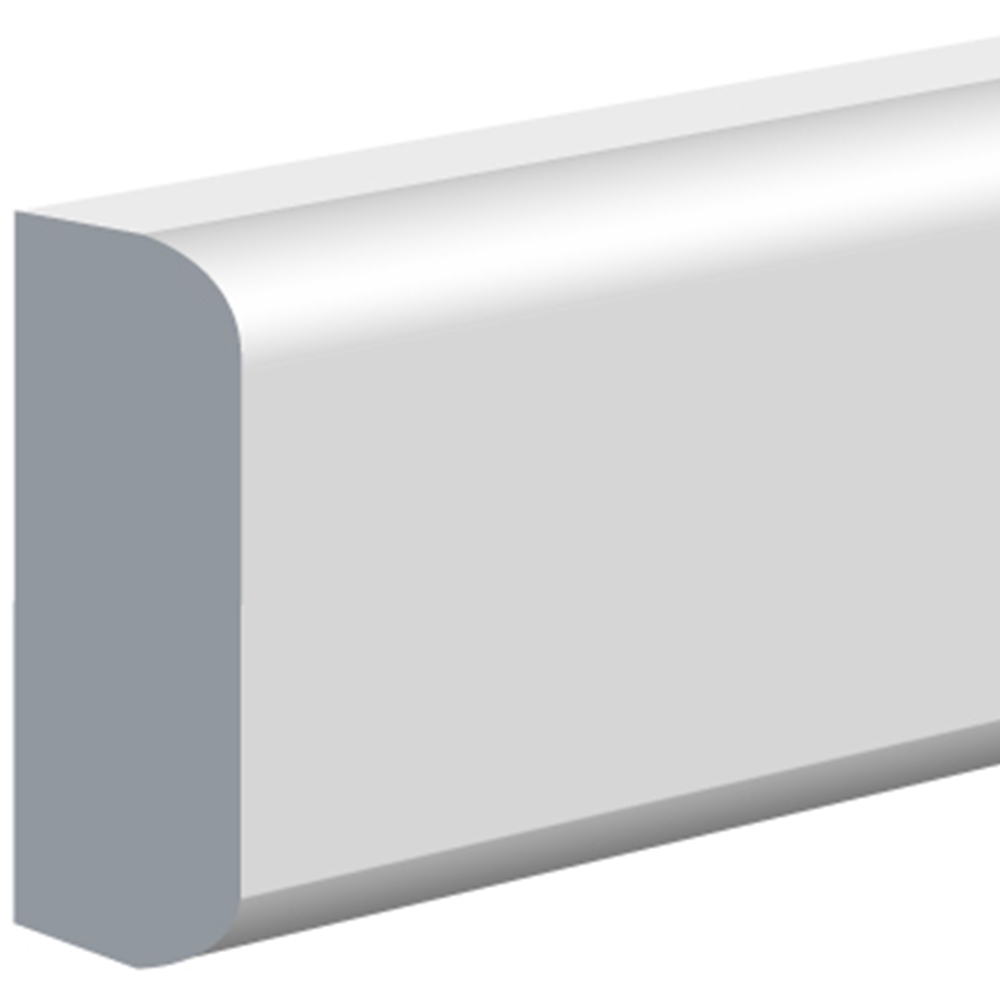 National Skirting White Bullnose Primed Dado Rail 18mm 50 x 3040mm Image 3