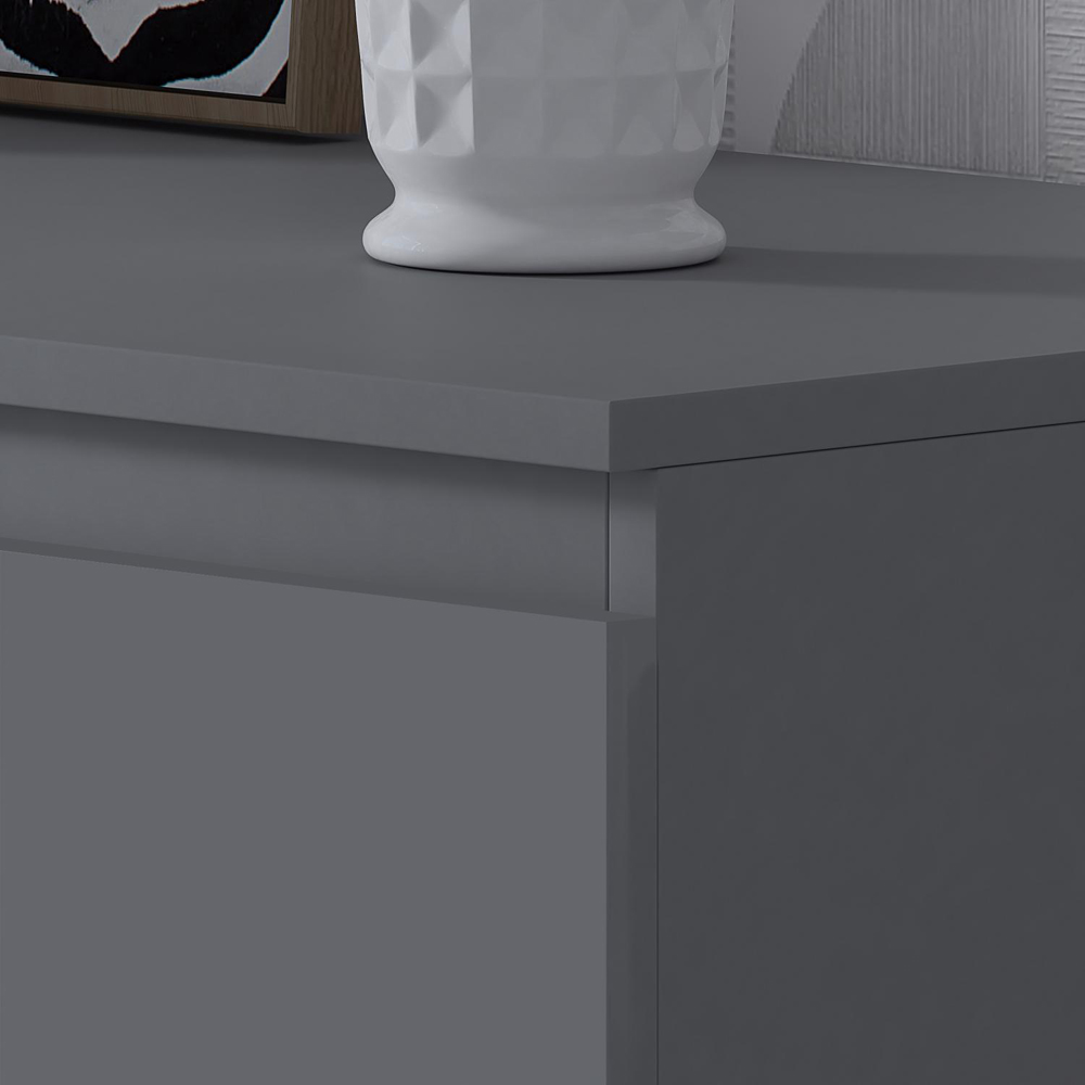 FWStyle Carlton 8 Drawer Matt Grey Chest of Drawers Image 3