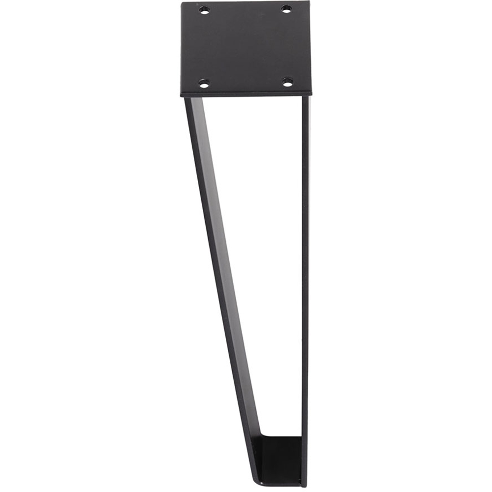 Living and Home 4 Pack Black Metal Trapezoid Furniture Legs 40cm Image 5