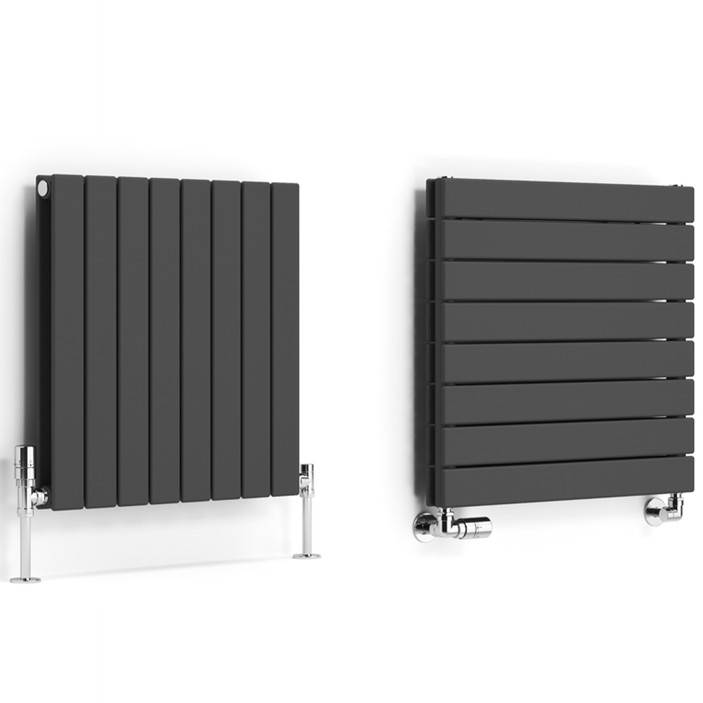 Terma Forte 2111 BTU Metallic Grey Double Panel Radiator 600 x 588mm Image 3