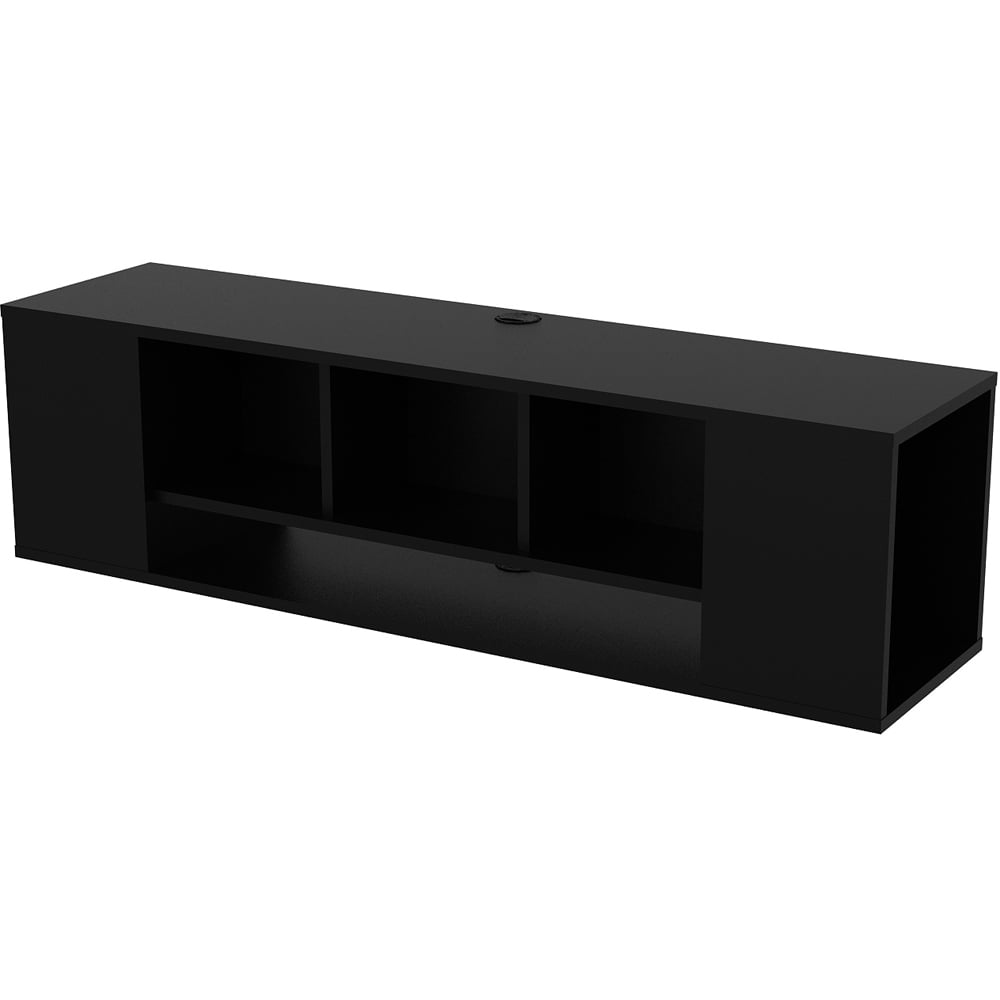 Decorotika Paldi 6 Shelf Black Floating TV Unit Image 3