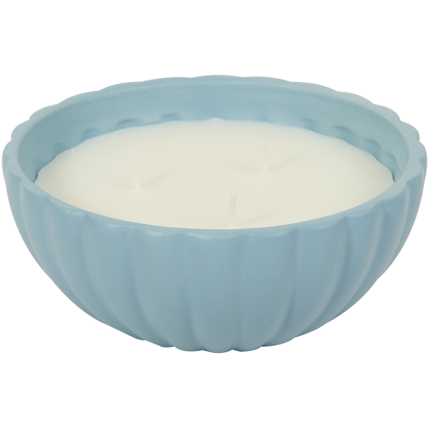 Bourbon Vanilla Ball Candle  - Blue or White Image 4