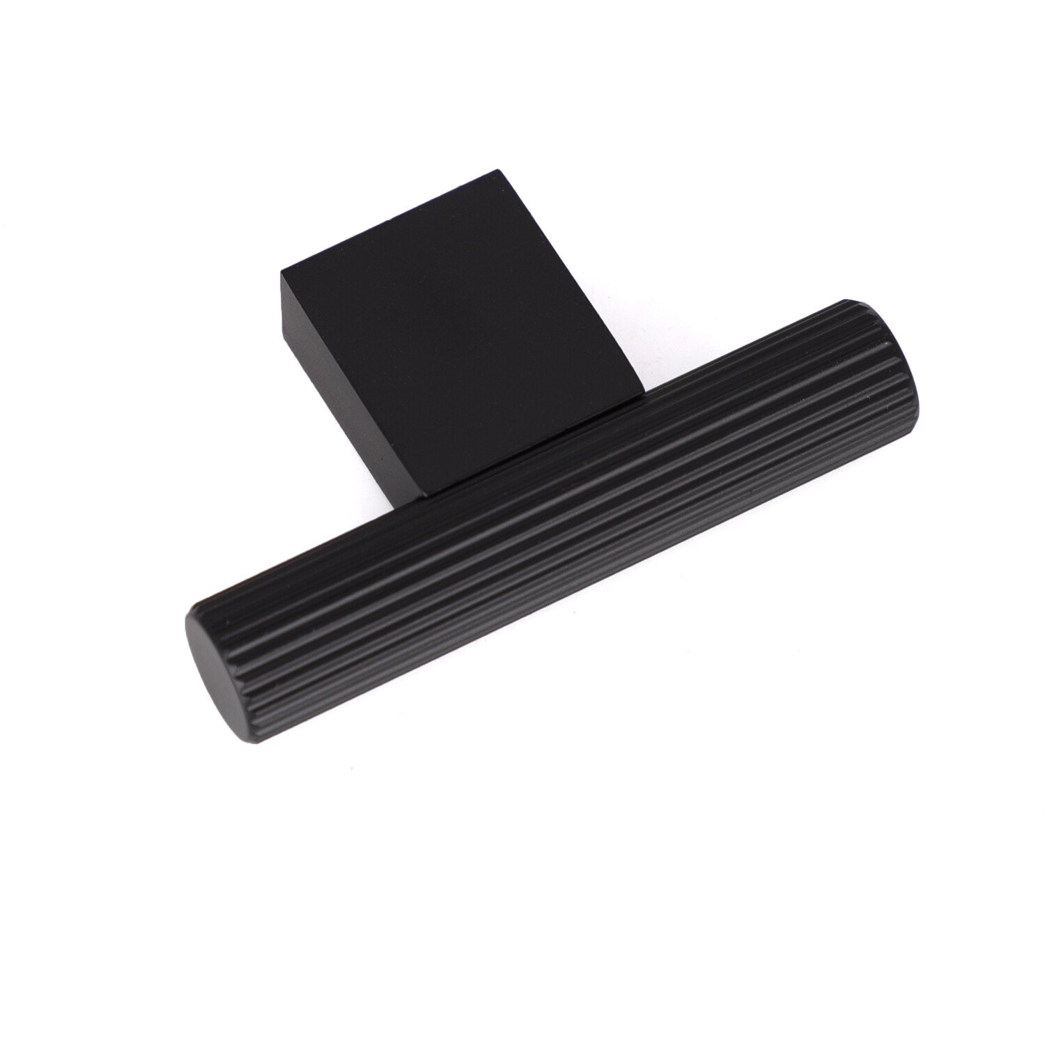 Pack of 4 Frankfurt Linear T Knobs Matt Black Image 2