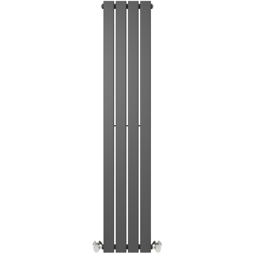 Anthracite 1761 BTU Single Flat Panel Vertical Column Radiator 1600 x 272mm Image 3