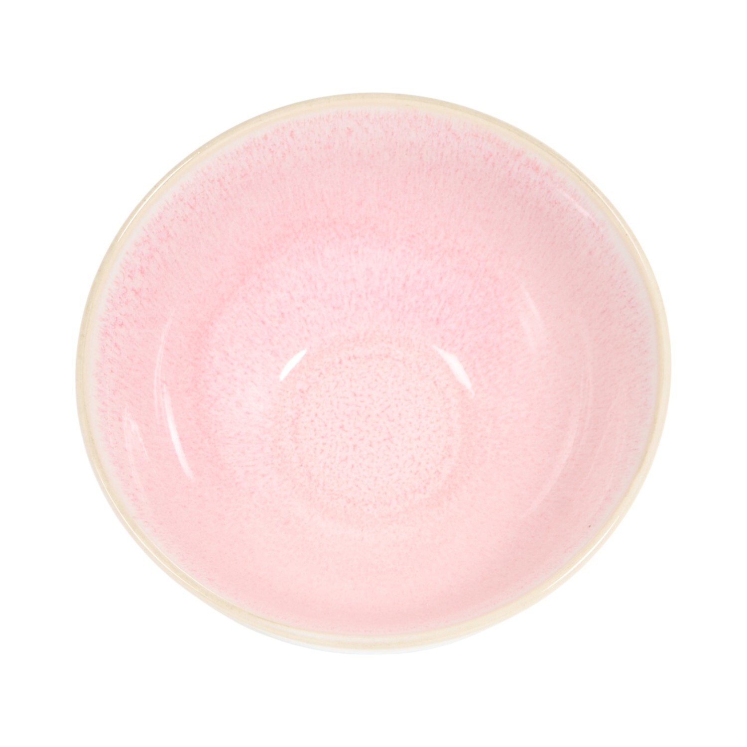 Pastel Reactive Glaze Bowl Pink Image 4