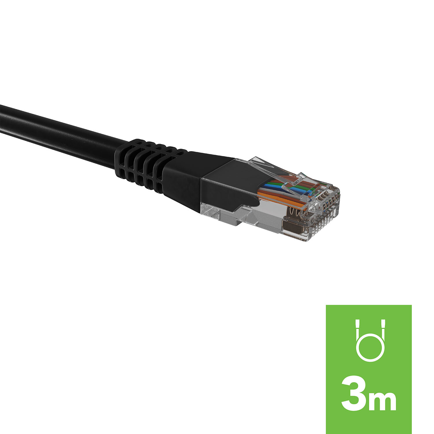 Ethernet Network Cable - Black / 3m Image 3