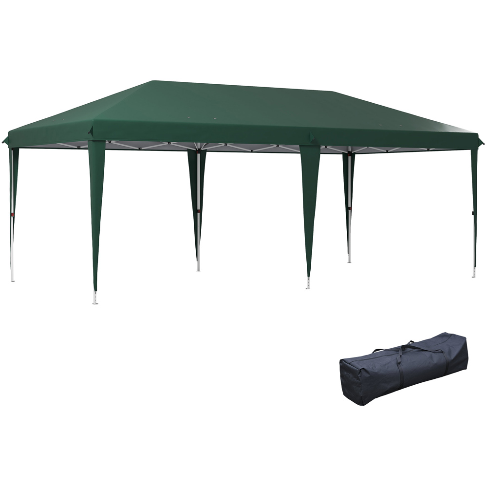 Outsunny 6 x 3m Green Pop Up Gazebo with Carry Bag Image 2