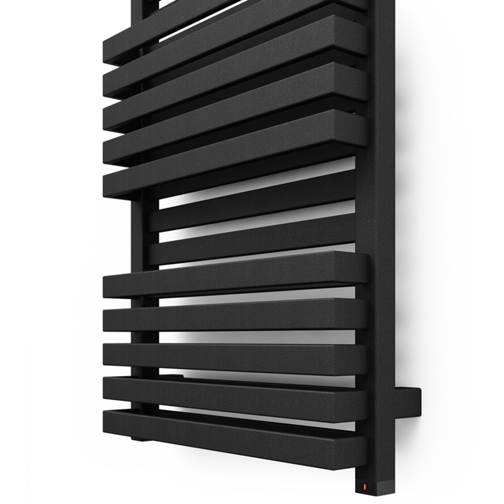 Terma Quadrus Bold One 2046BTU Metallic Black Electric Towel Rail 870 x 450mm Image 3