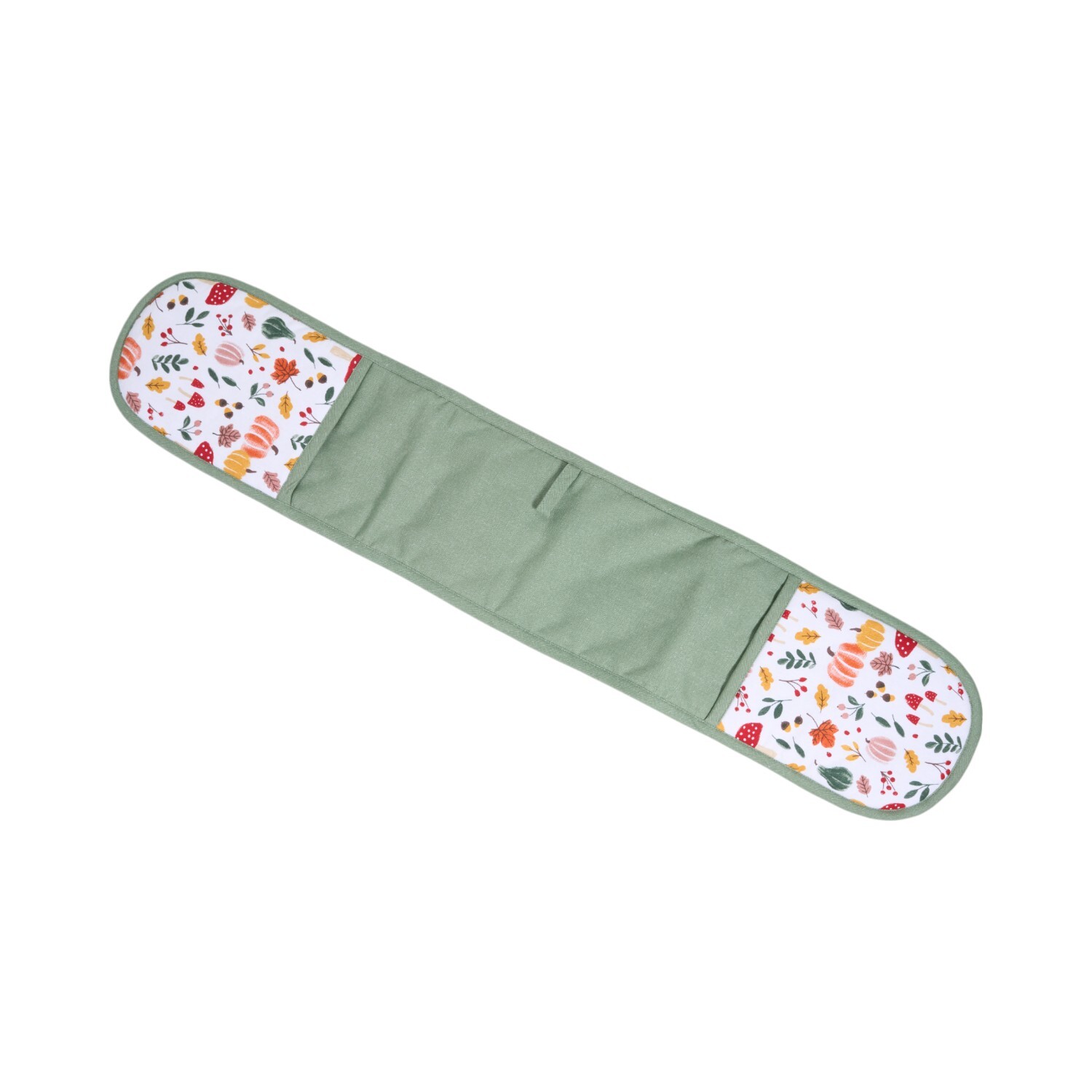Autumn Print Double Oven Glove Green Image 4