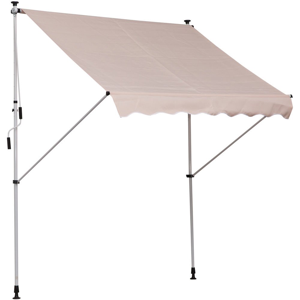 Outsunny Beige Retractable Awning 2 x 1.5m Image 2