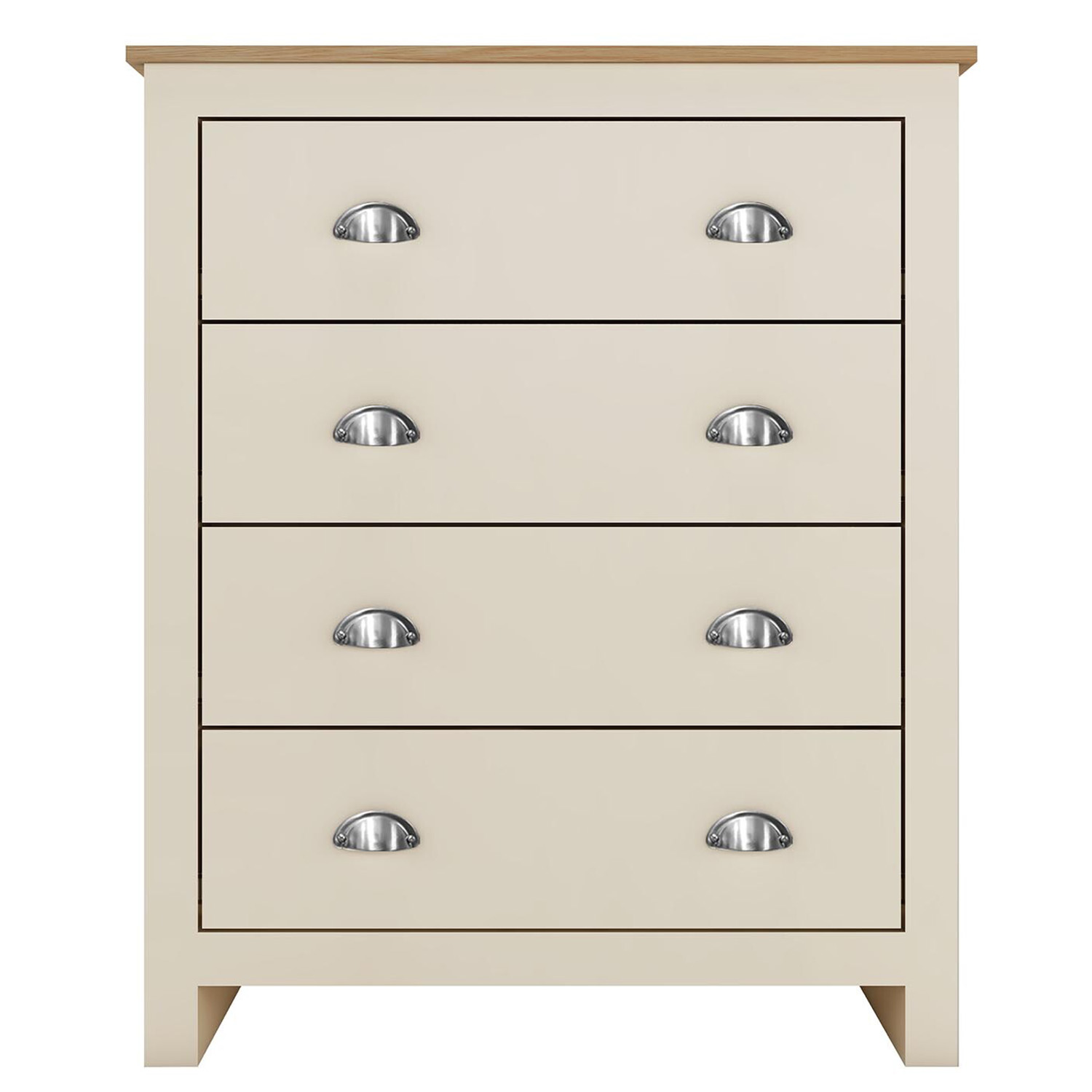 Lexington 4 Drawer Cream Chest of Drawers Image 2