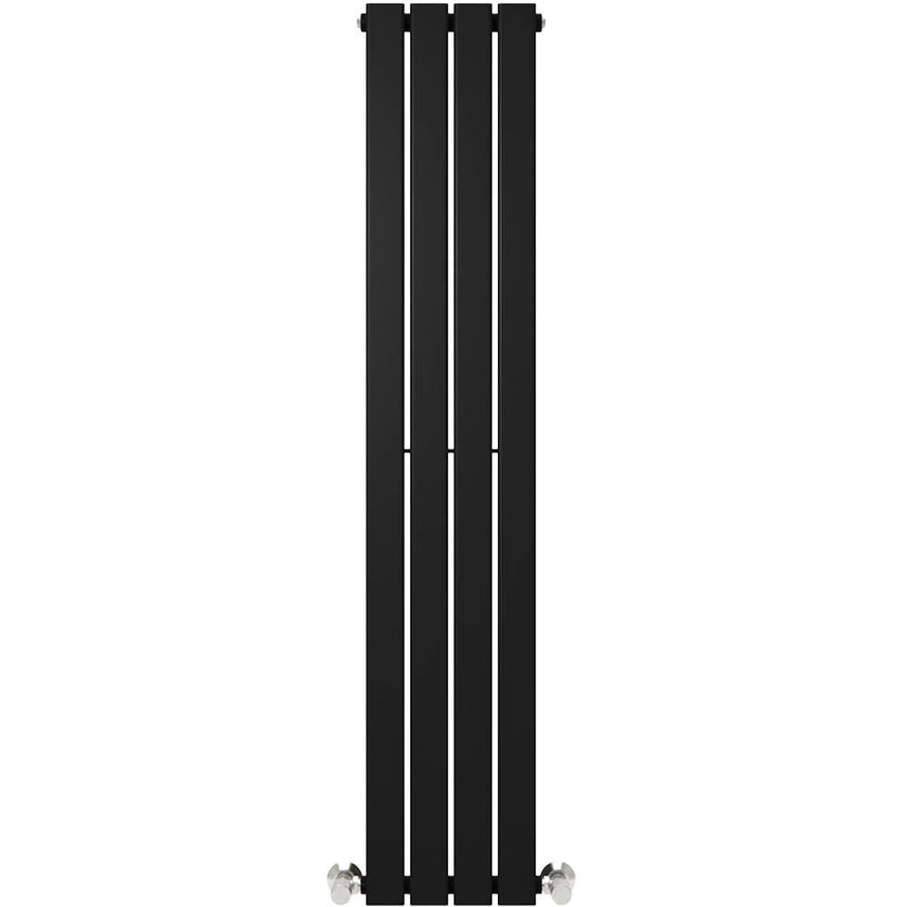 Black 1761 BTU Single Flat Panel Vertical Column Radiator 1600 x 272mm Image 3