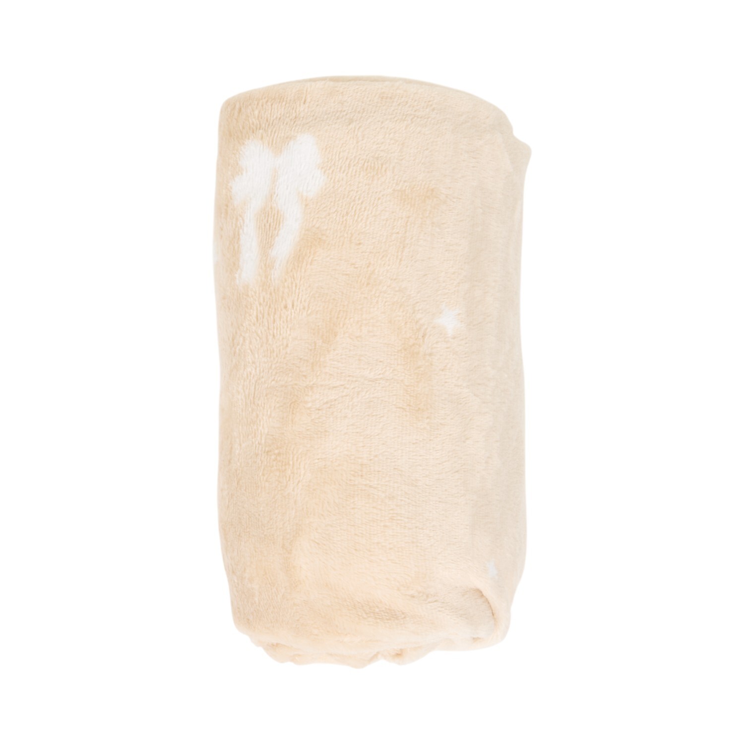 Bows Printed Fleece Throw Natural Image 2