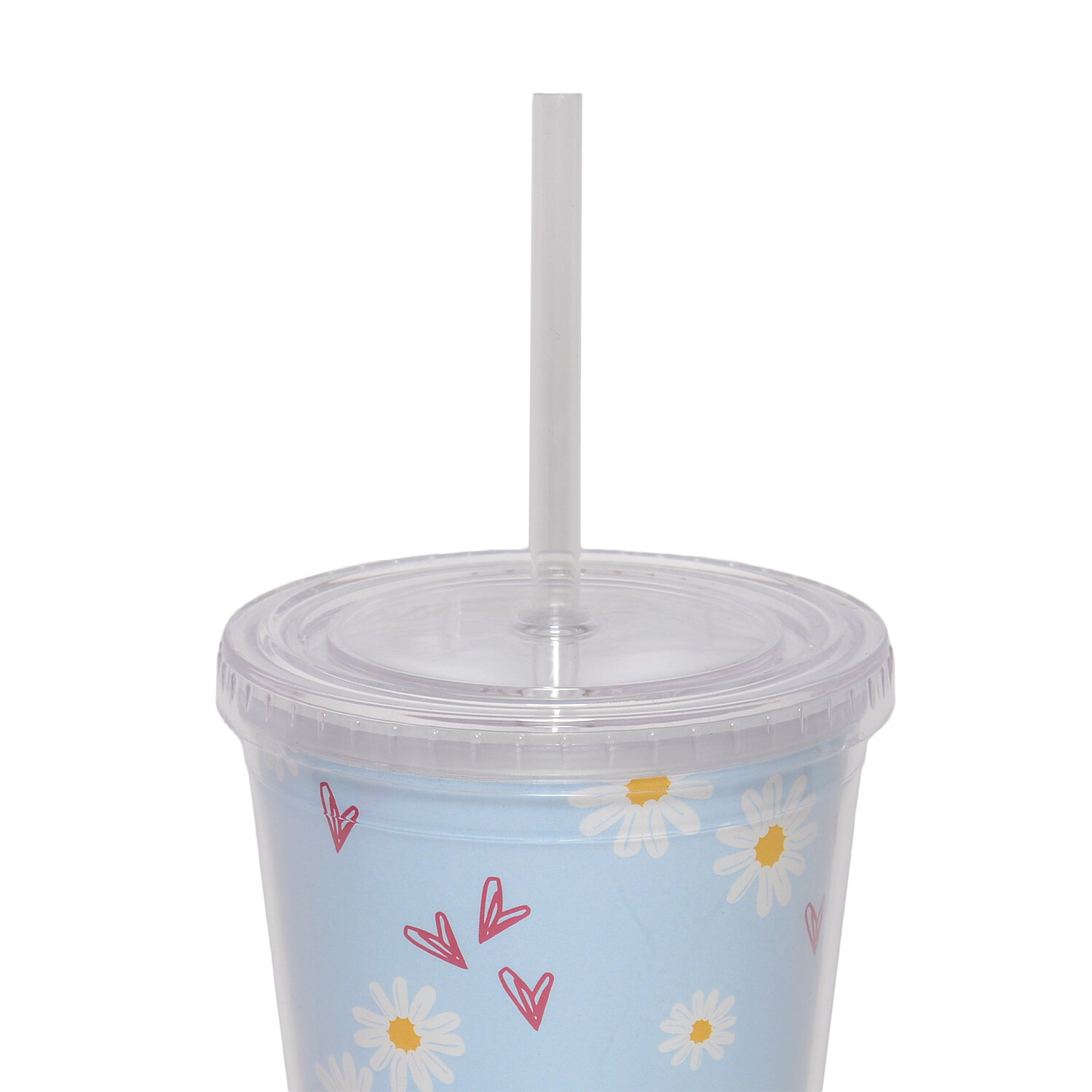 Daisy Daze Tumbler with Straw - Blue Image 3