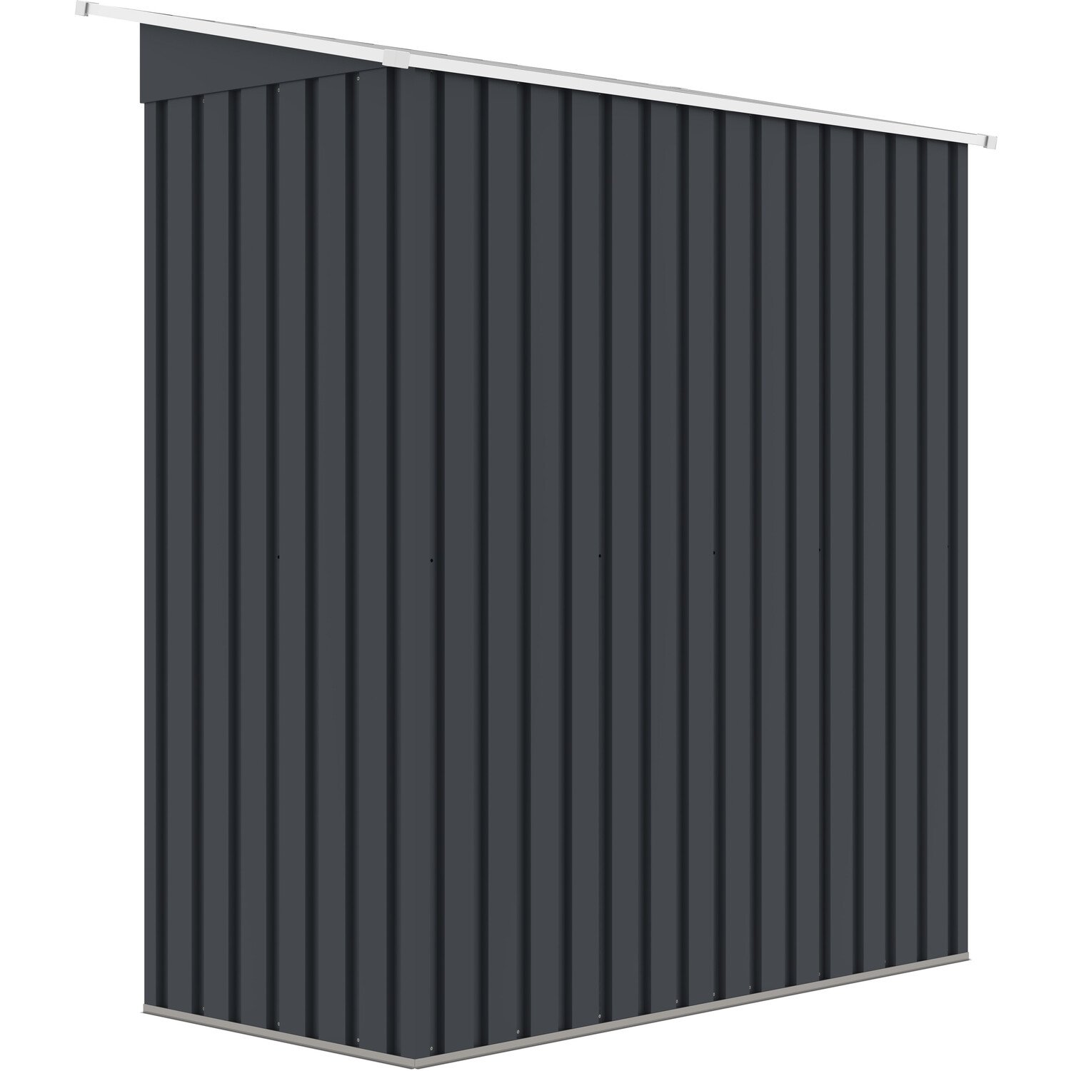 Garden Metal Storage Shed Black Image 7