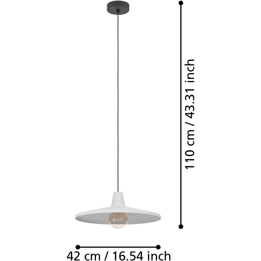 EGLO Miniere Black and Grey Steel Pendant Light Image 5