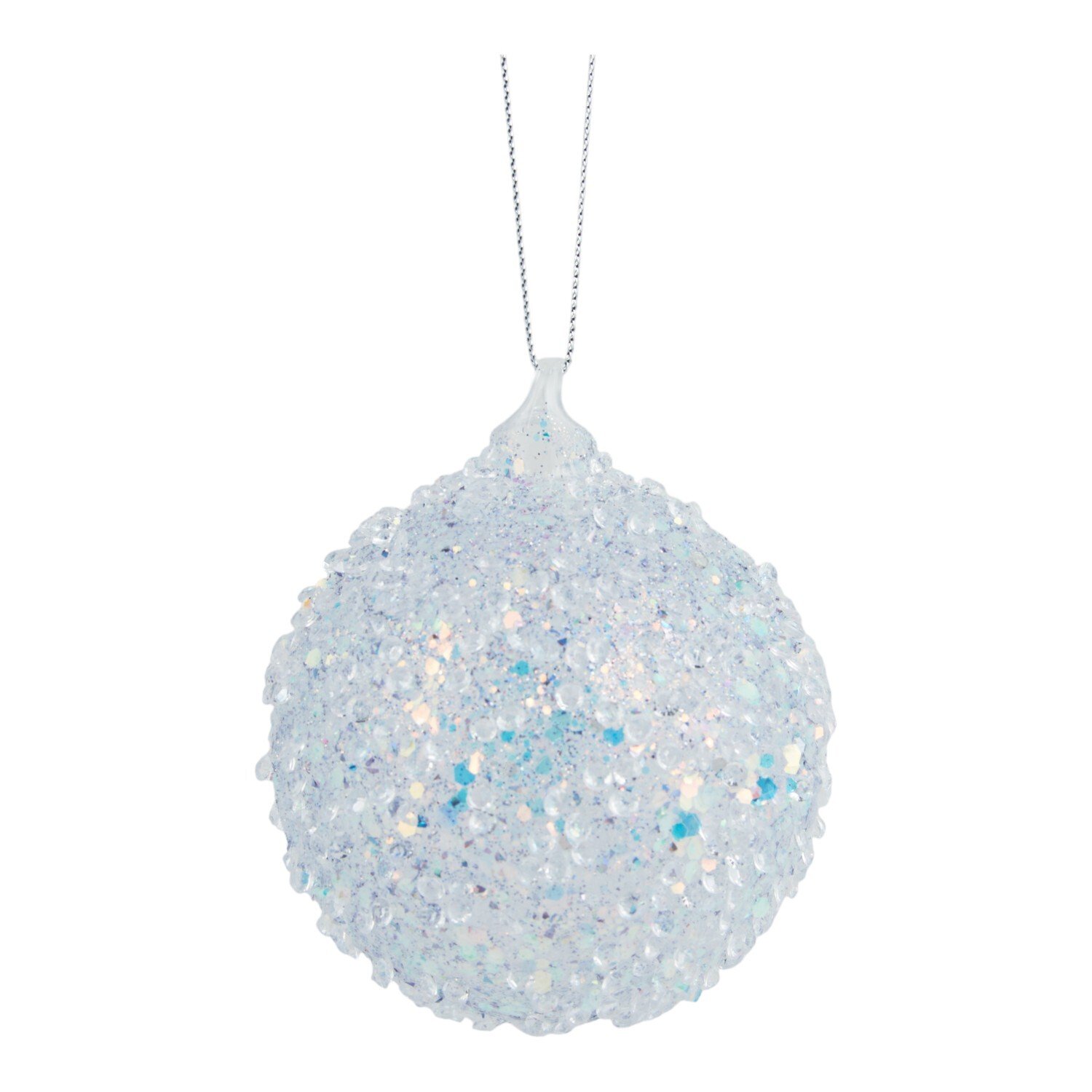 Icy Lilac Beaded Bauble or Droplet Image 4