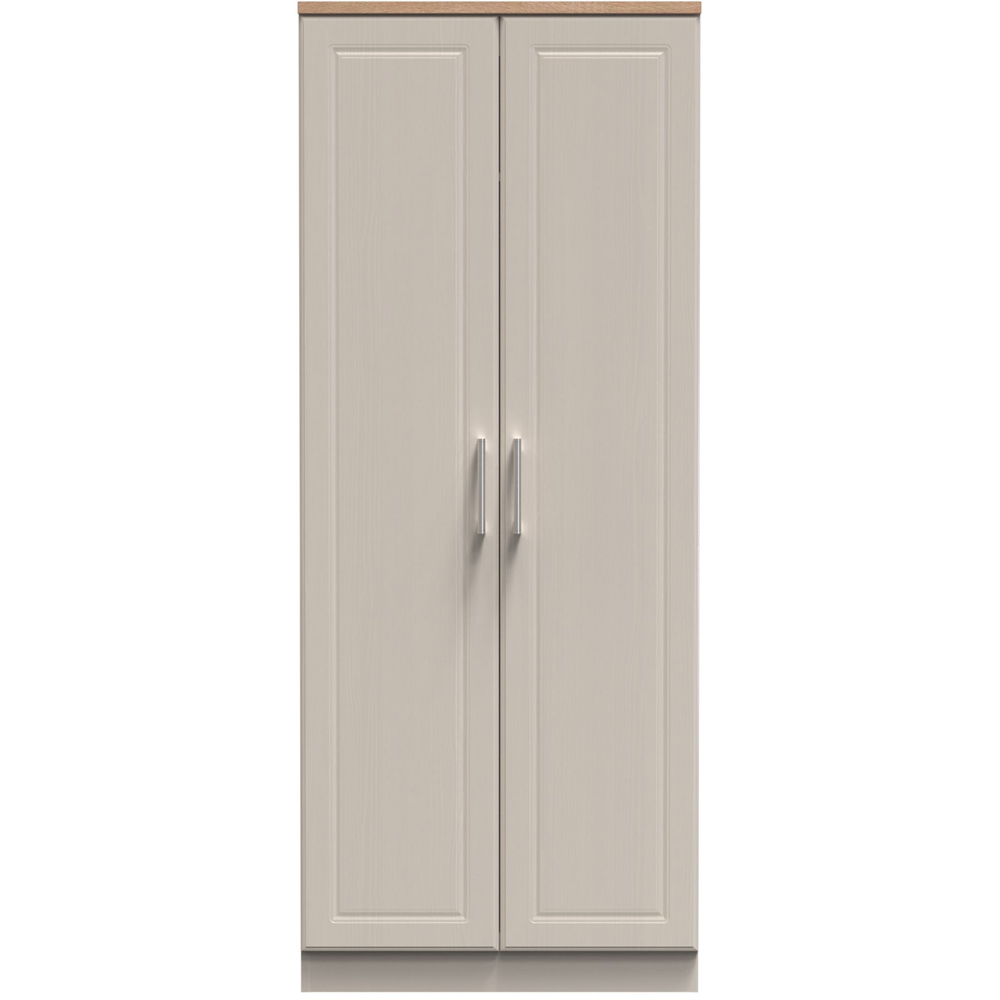 Crowndale Kent Ready Assembled 2 Door Kashmir Ash and Modern Oak Wardrobe Image 2