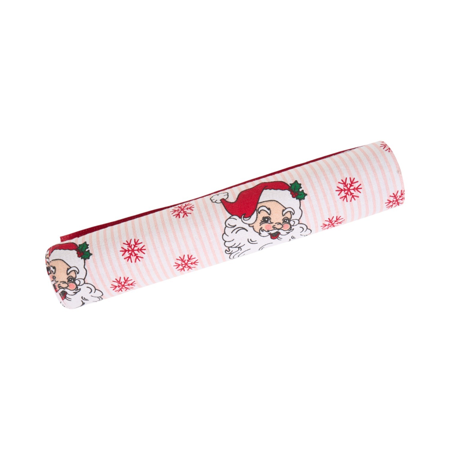 Santa Print Table Runner Pink Image 4