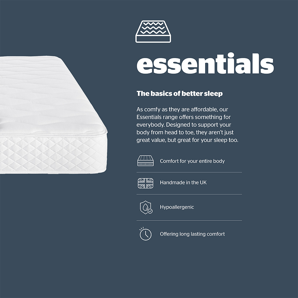 Silentnight Essentials Single Open Coil Spring Rolled Mattress Image 5