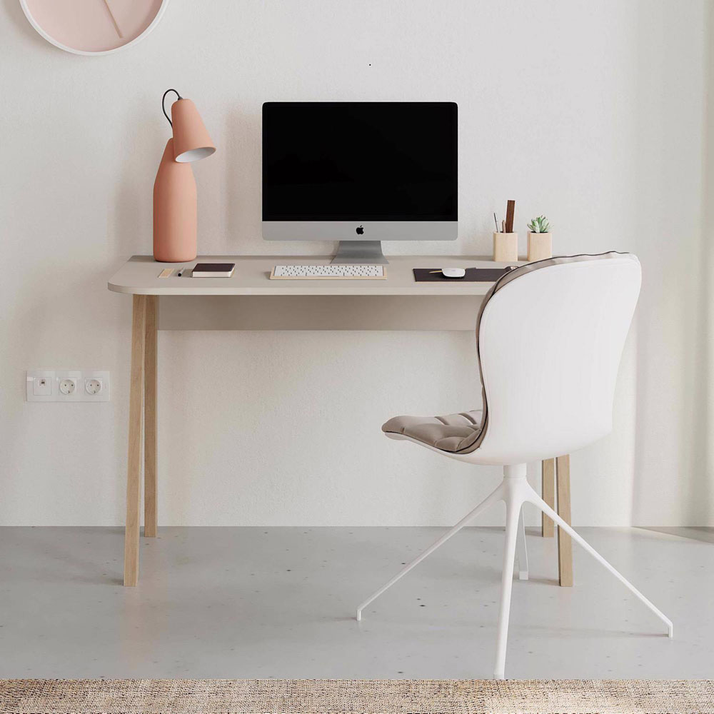FWStyle Luton Sandstone and Oak 2 Tone Study Desk Image 4