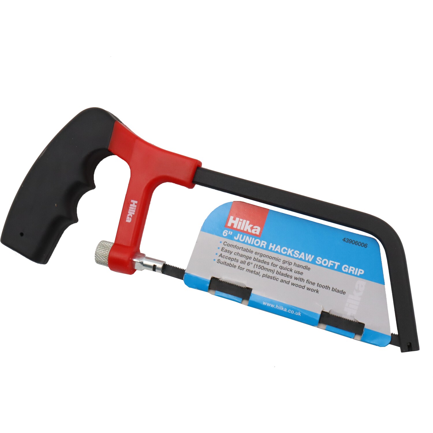 Hilka Junior Soft Grip Hacksaw Black and Red Image 2