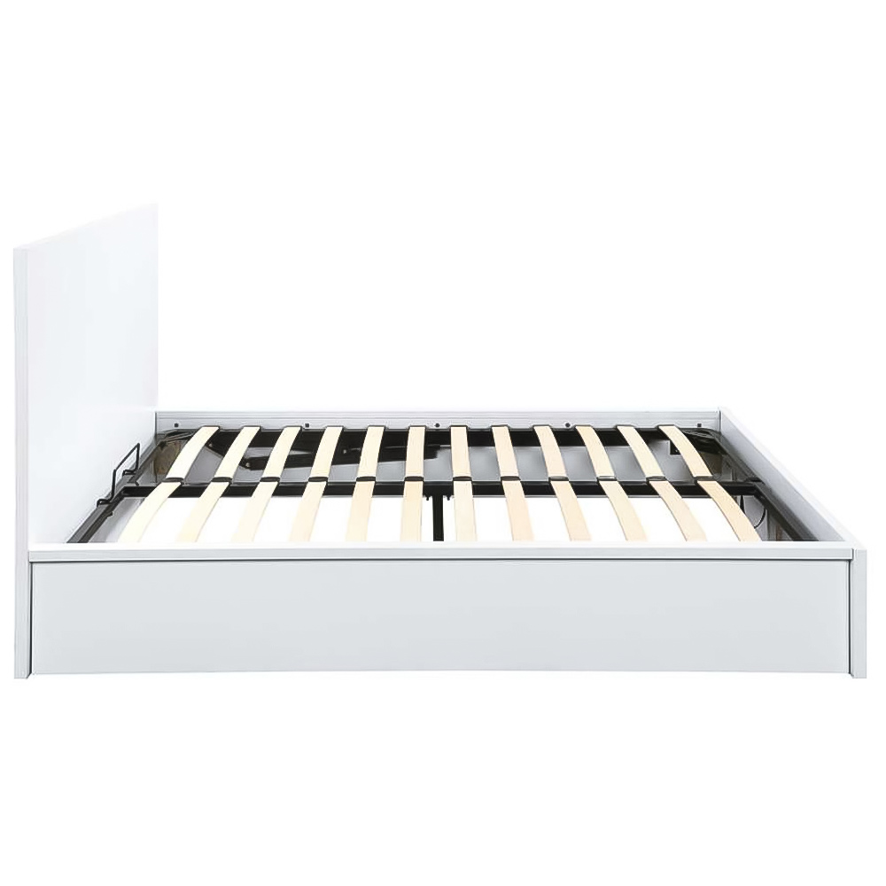 Oslo King Size White Ottoman Bed Image 4
