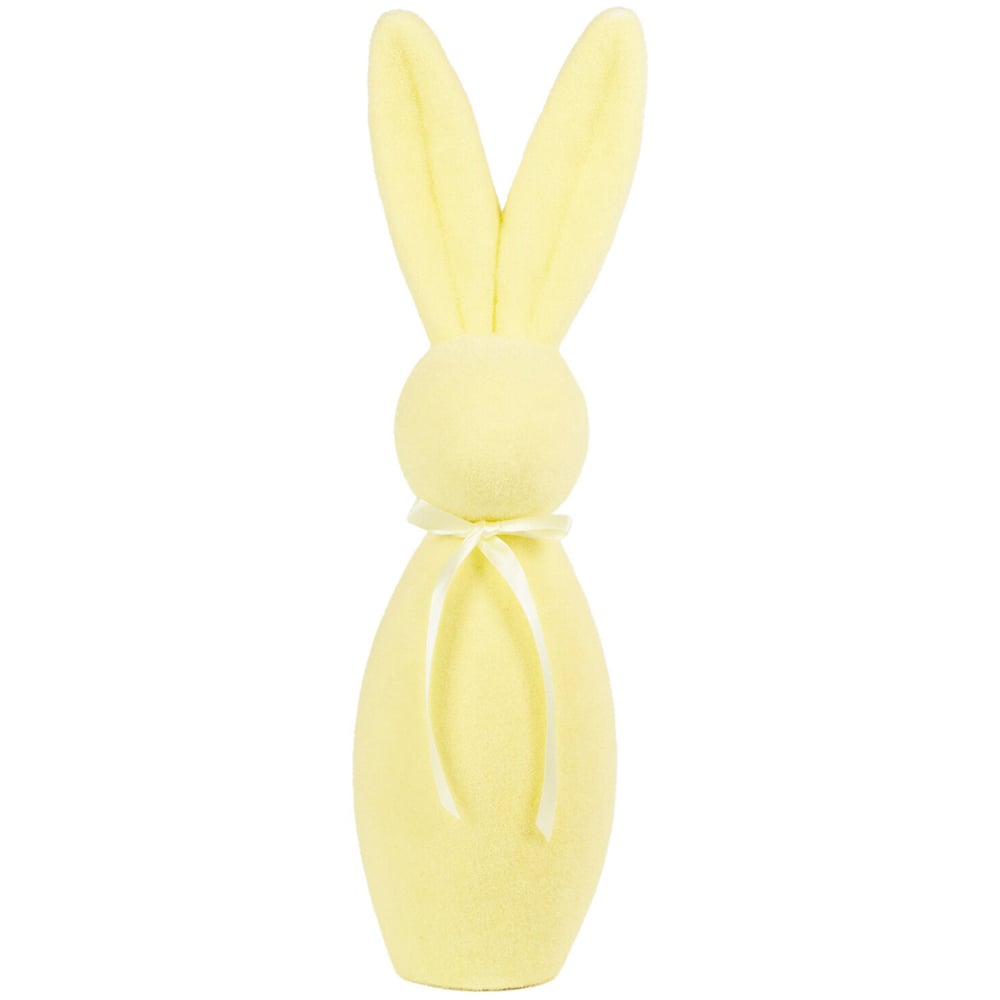 Flocked Bunny Ornament Image 2