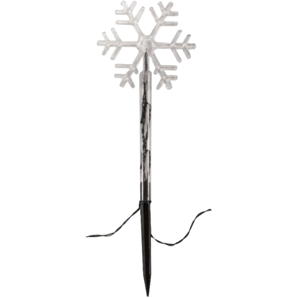 Samuel Alexander 8 Piece 24 Warm White Snowflake Christmas Stake Light Set Image 2