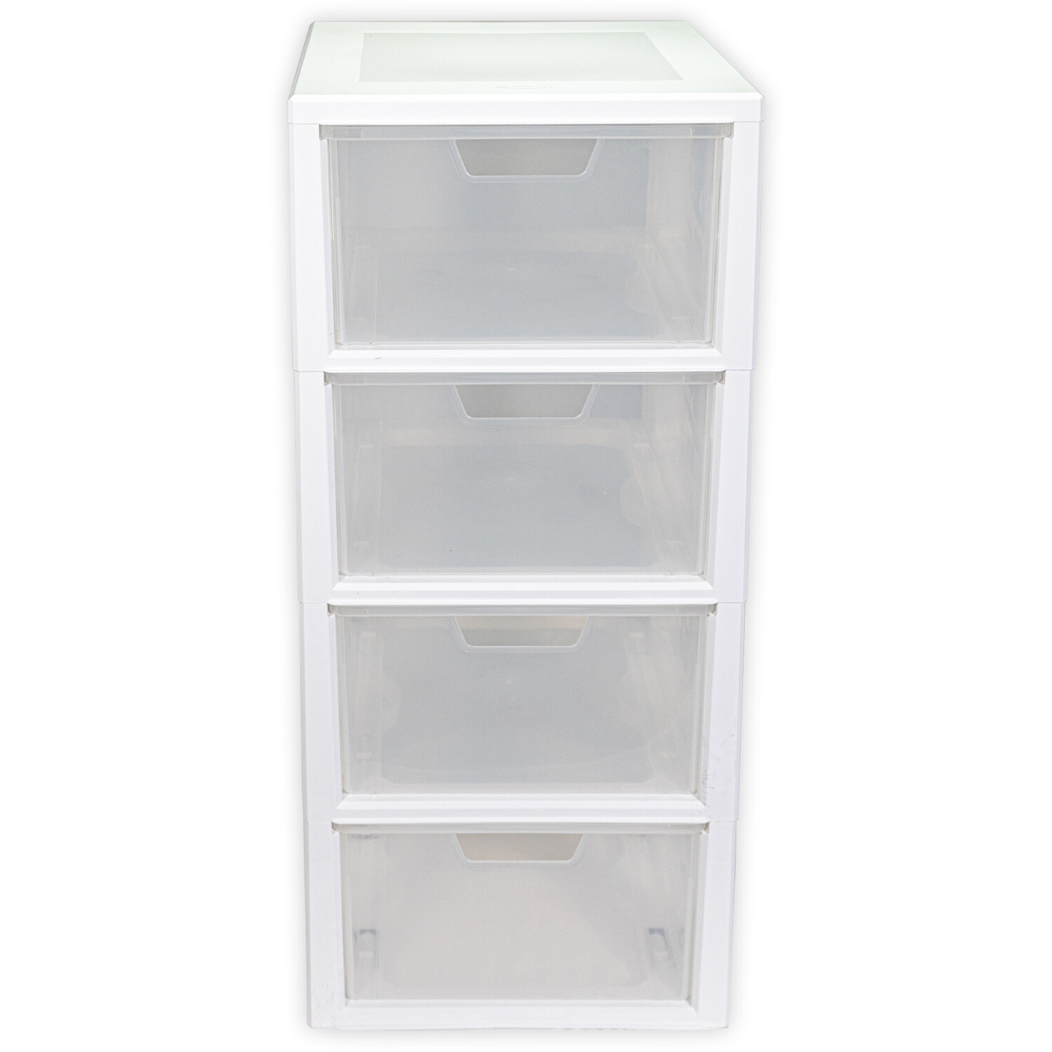 Tontarelli Linea 4 Drawer Tower White Image 2