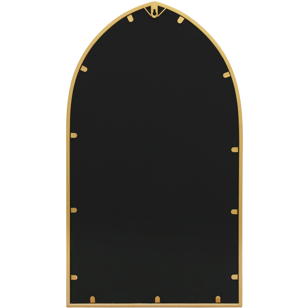 MirrorOutlet The Arcus Gold Framed Arched Garden Wall Mirror 83 x 48cm Image 4
