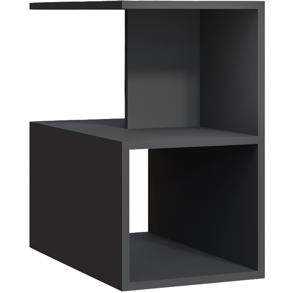 Decorotika Lermon 2 Shelf Anthracite Side Table Image 2