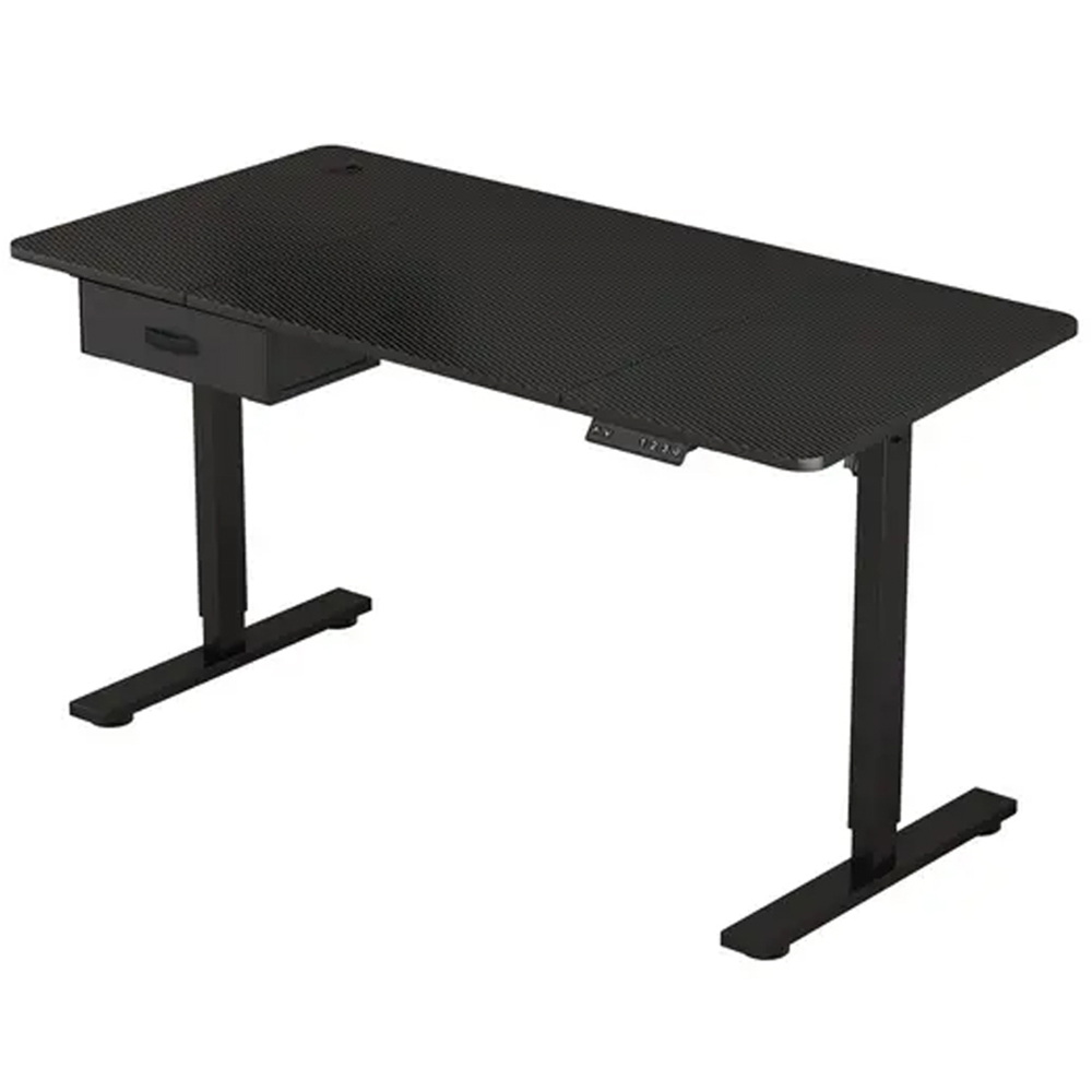 Easton Height Adjustable Electric Computer Desk Black Image 2