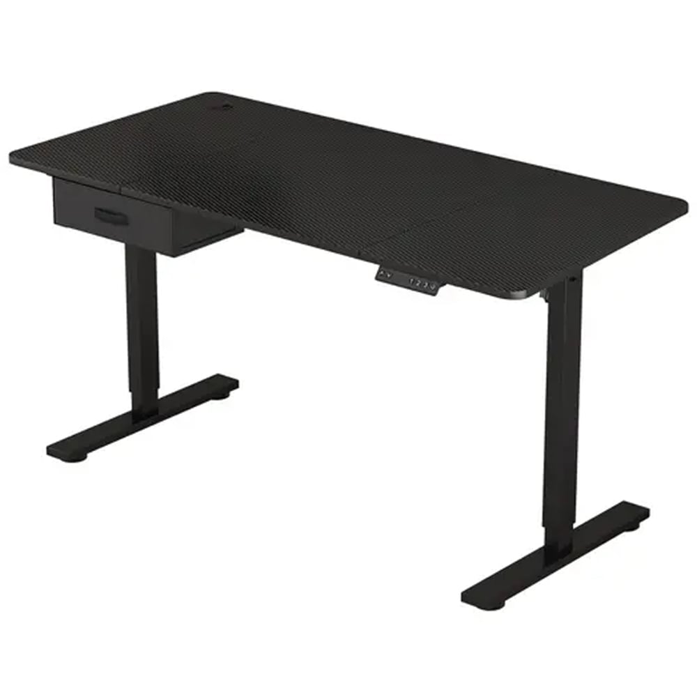 Easton Height Adjustable Electric Computer Desk Black Image 2