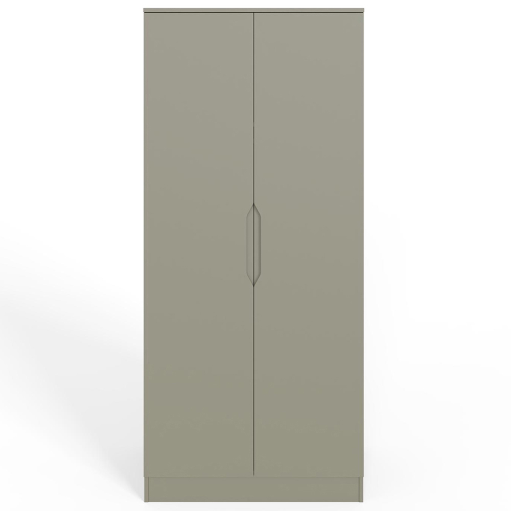 FWStyle Luno 2 Door Green Modern Wardrobe Image 4