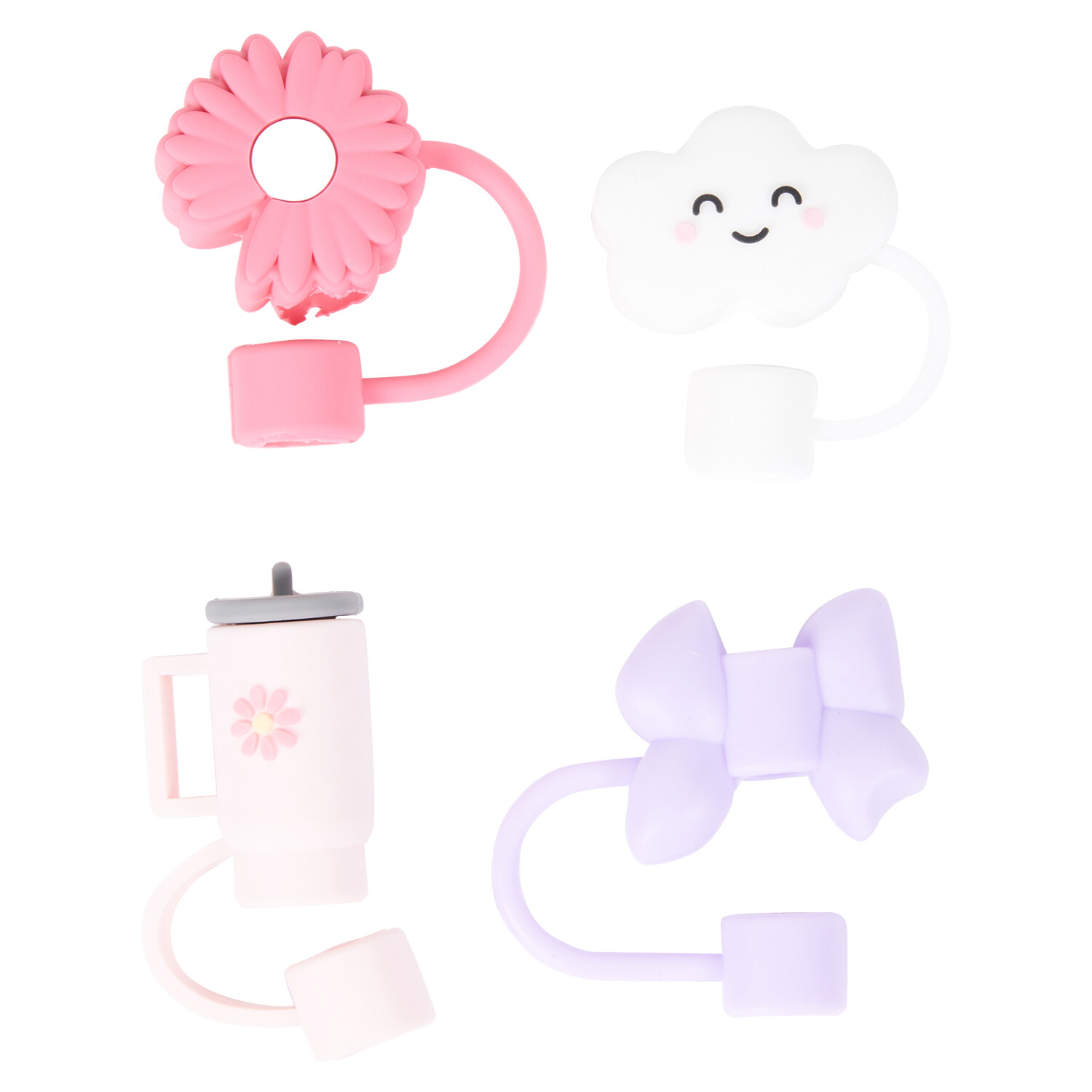 Pack of 4 Straw Covers - Multicolour Image 2