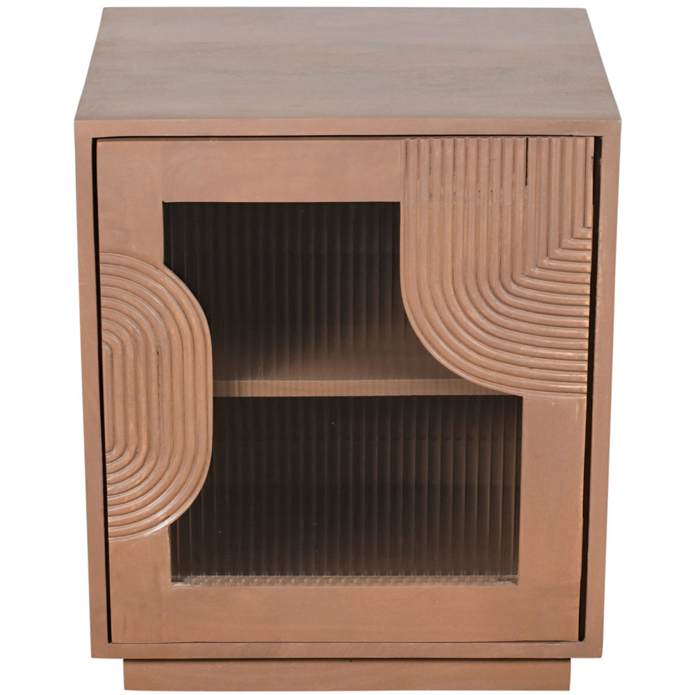 IH Design Jodhpur Single Door Solid Wood Bedside Table Image 2