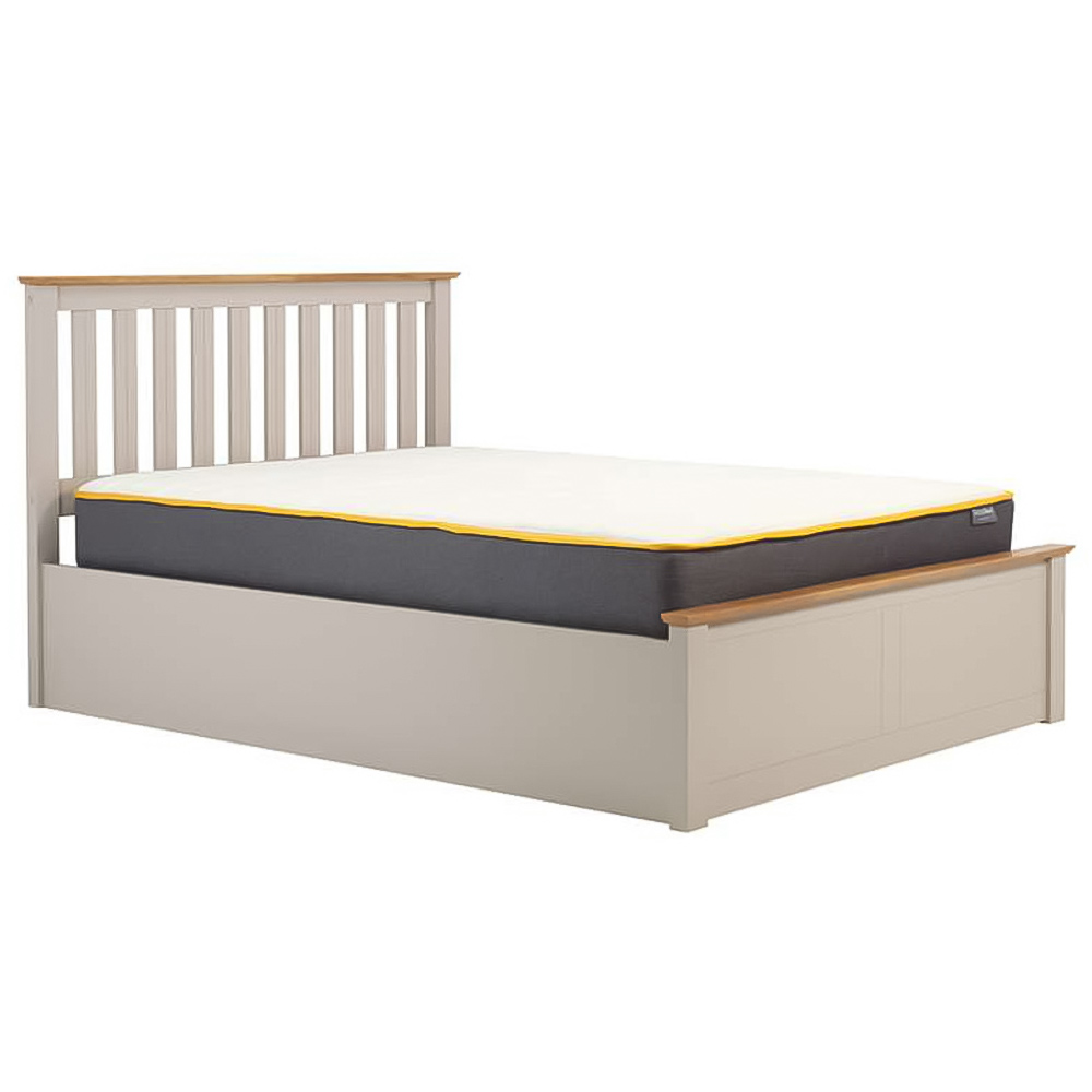 Phoenix Double Grey Ottoman Bed Image 4