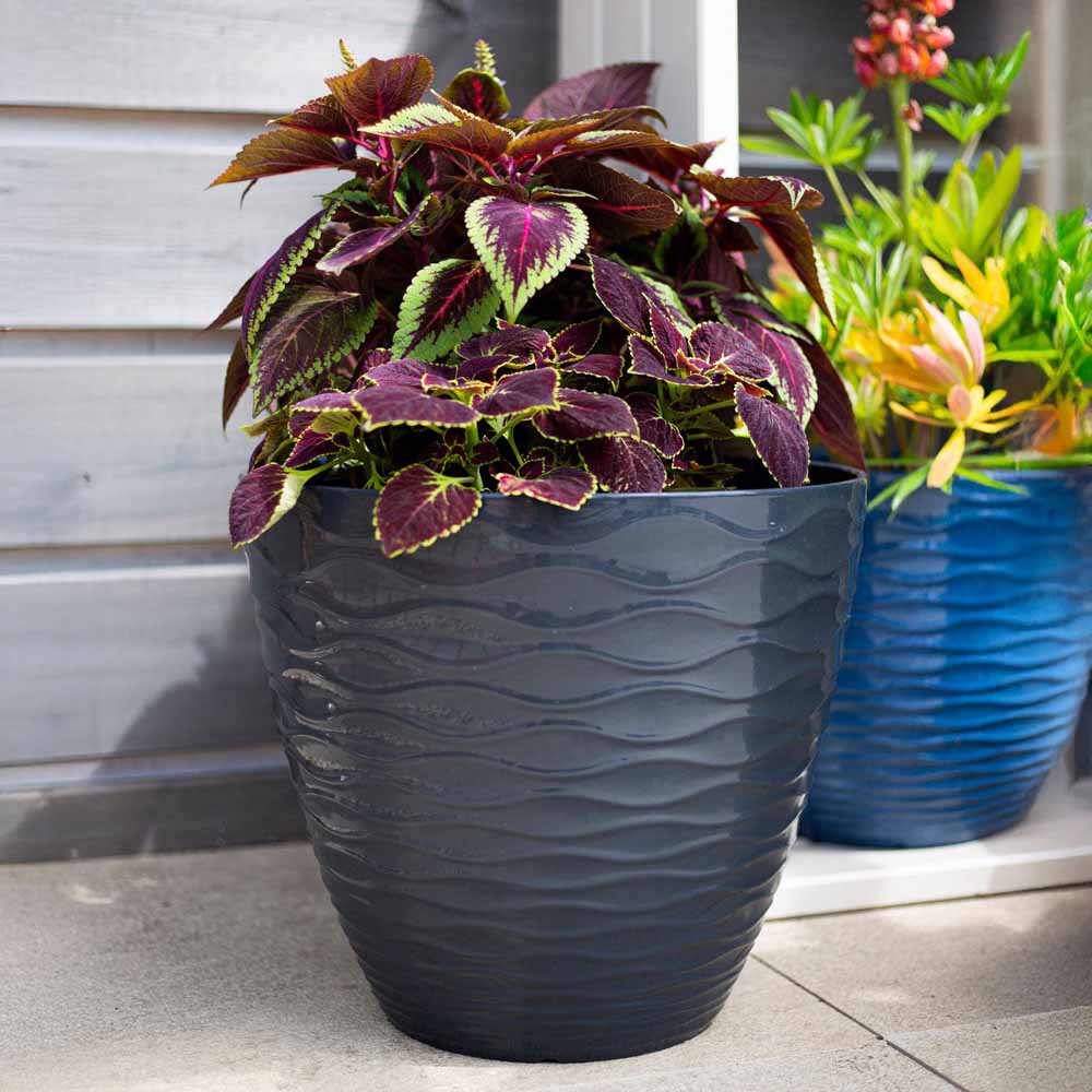 Plant Avenue Windermere Charcoal Plant Pot 38cm Image 5