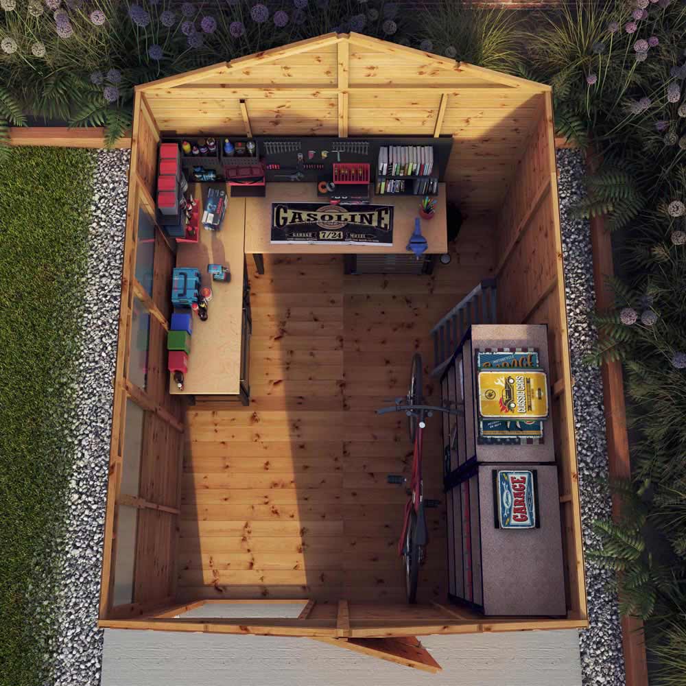 Mercia 10 x 8ft Shiplap Apex Wooden Shed Image 7