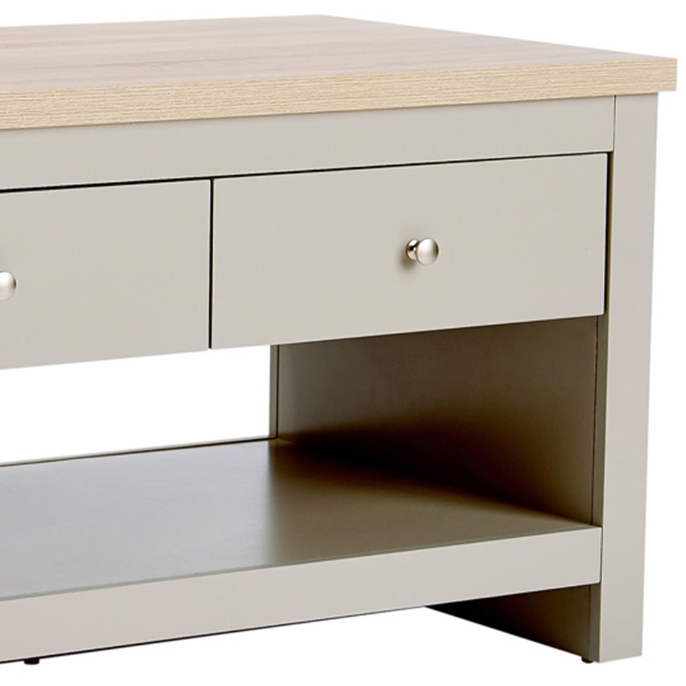 Apollo 2 Drawer Grey Coffee Table Image 4