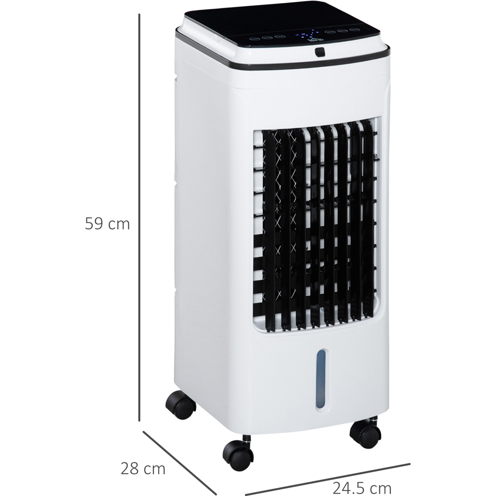 HOMCOM White and Black Evaporative Air Cooler 4L Image 6